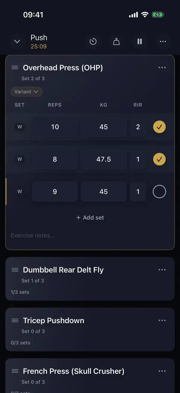 Active Workout + Timer